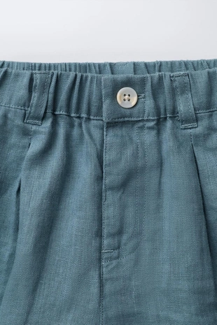 Бермуды из 100% льна- Заказать в России