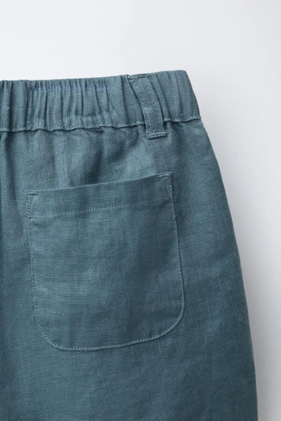 Бермуды из 100% льна- Заказать в России