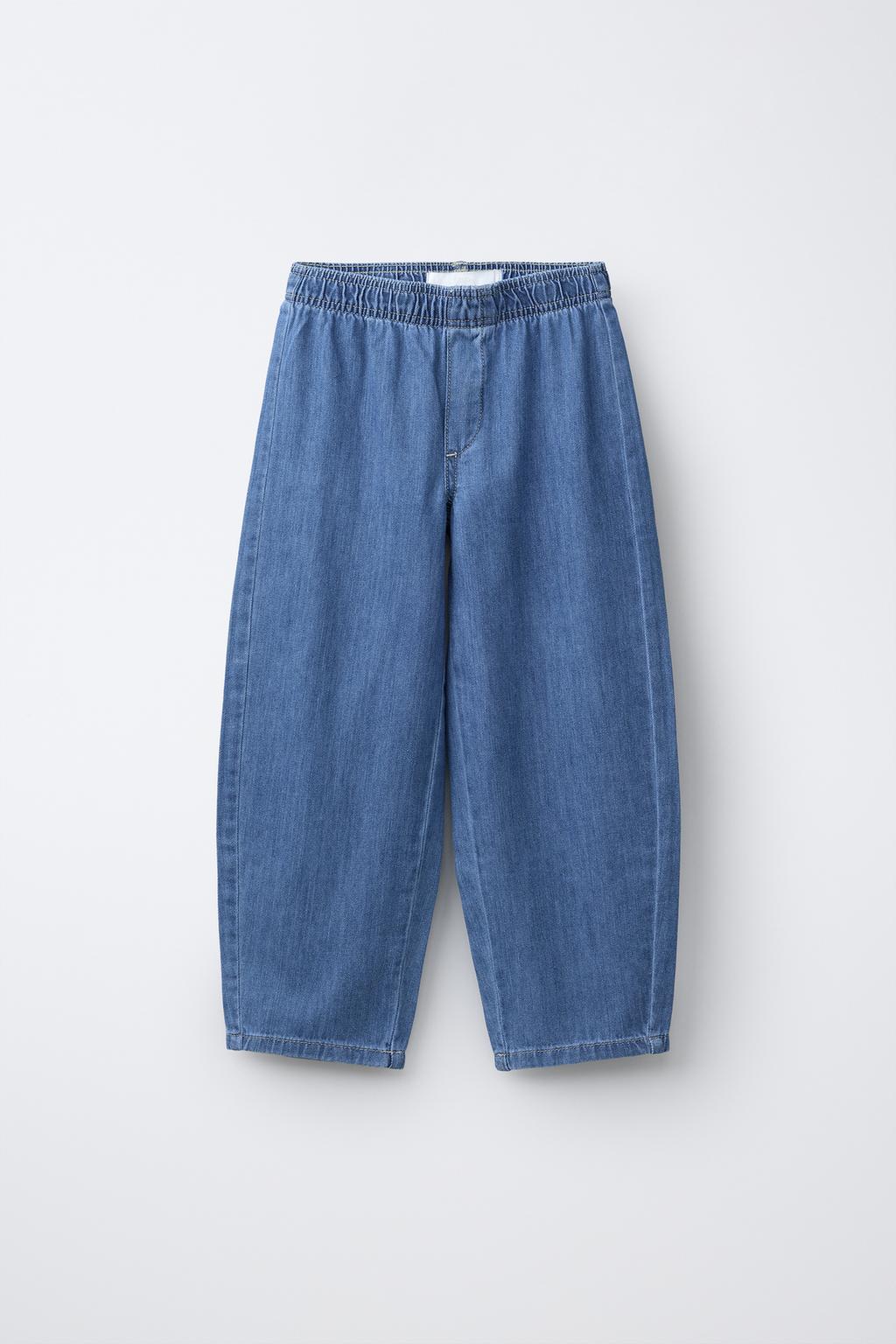 Брюки бочонок с эластичным поясом