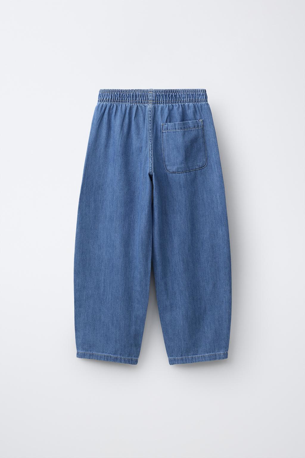 Брюки бочонок с эластичным поясом