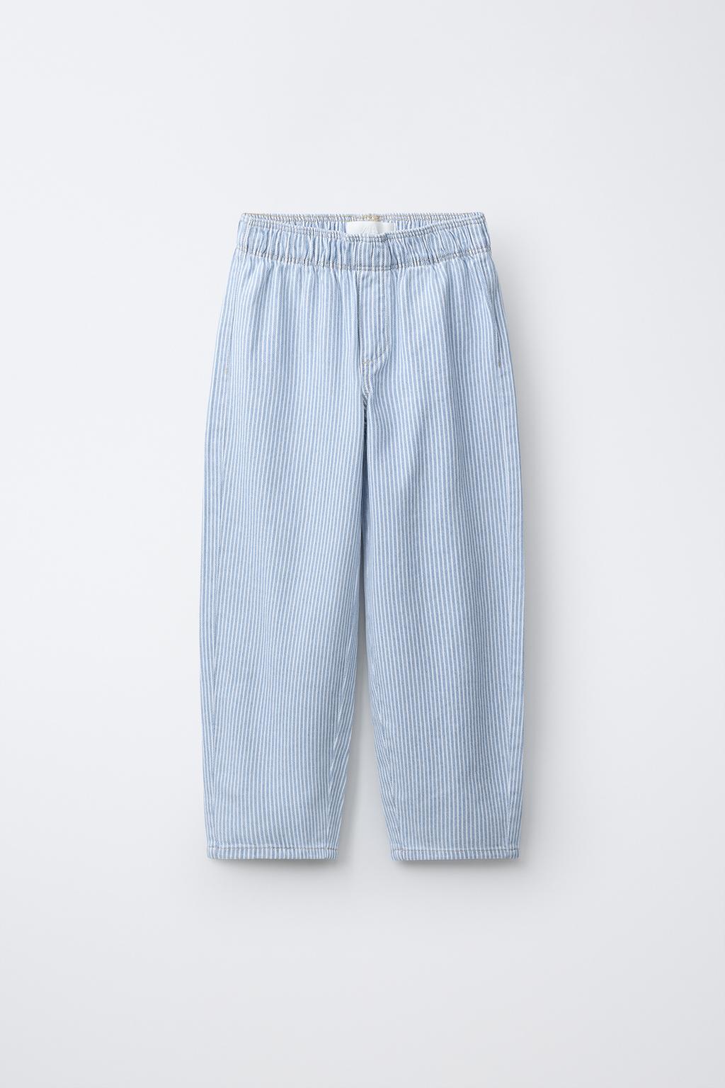 БРЮКИ BARREL В ПОЛОСКУ