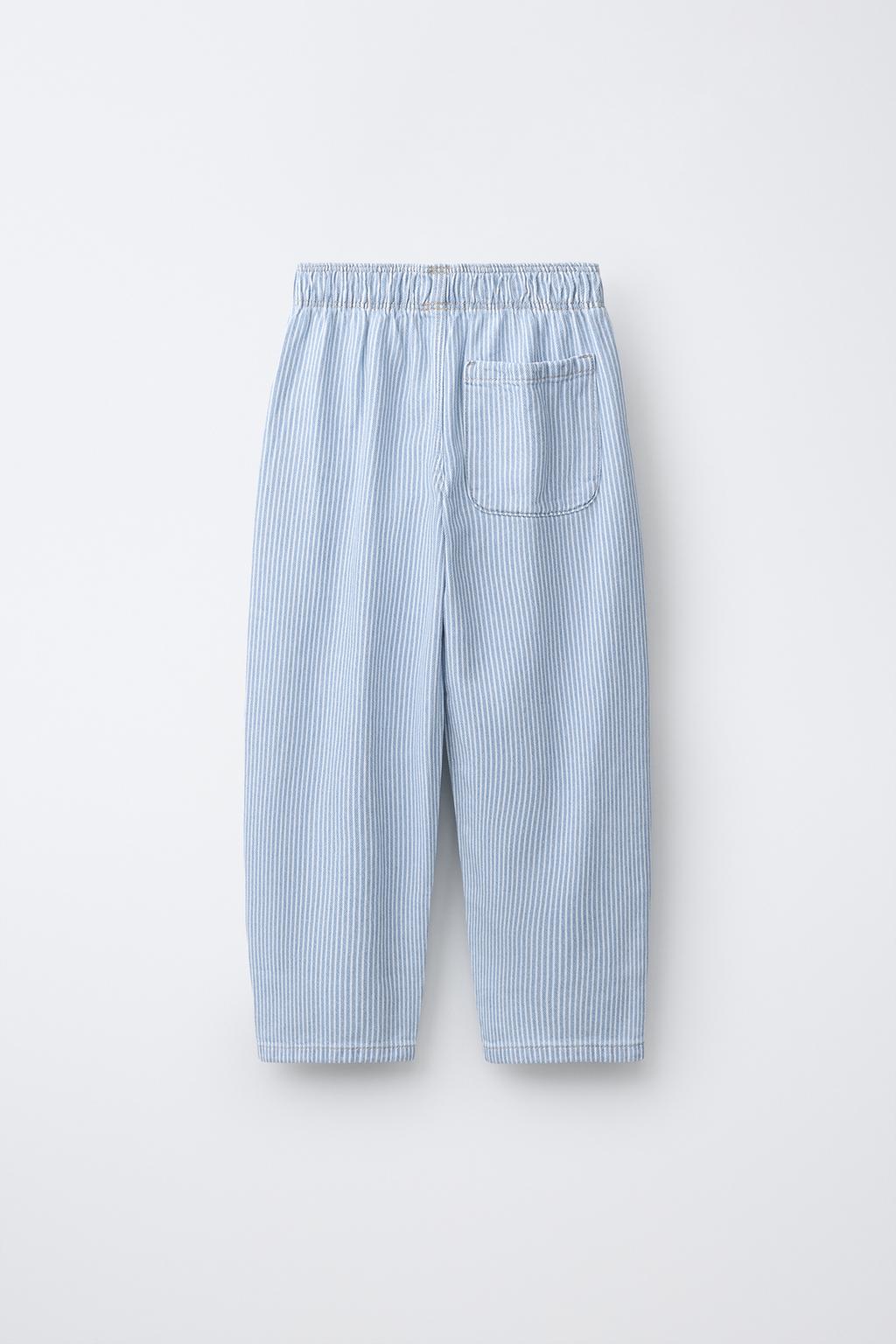 БРЮКИ BARREL В ПОЛОСКУ