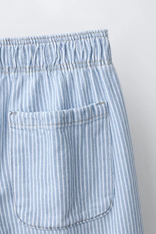 Брюки Barrel в полоску- Заказать в России