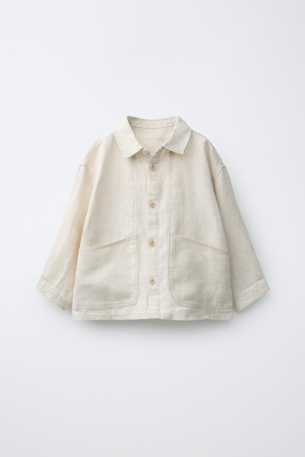 КУРТКА-РУБАШКА ИЗ 100% ЛЬНА