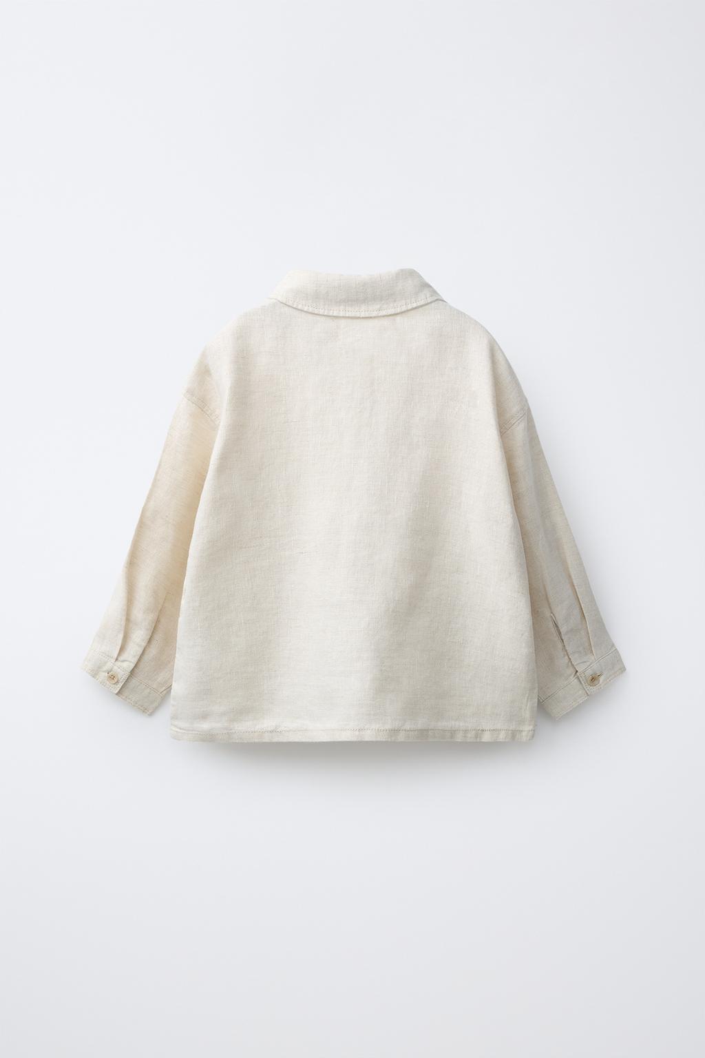 КУРТКА-РУБАШКА ИЗ 100% ЛЬНА