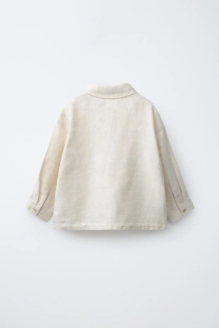 Куртка-рубашка из 100% льна- Заказать в России