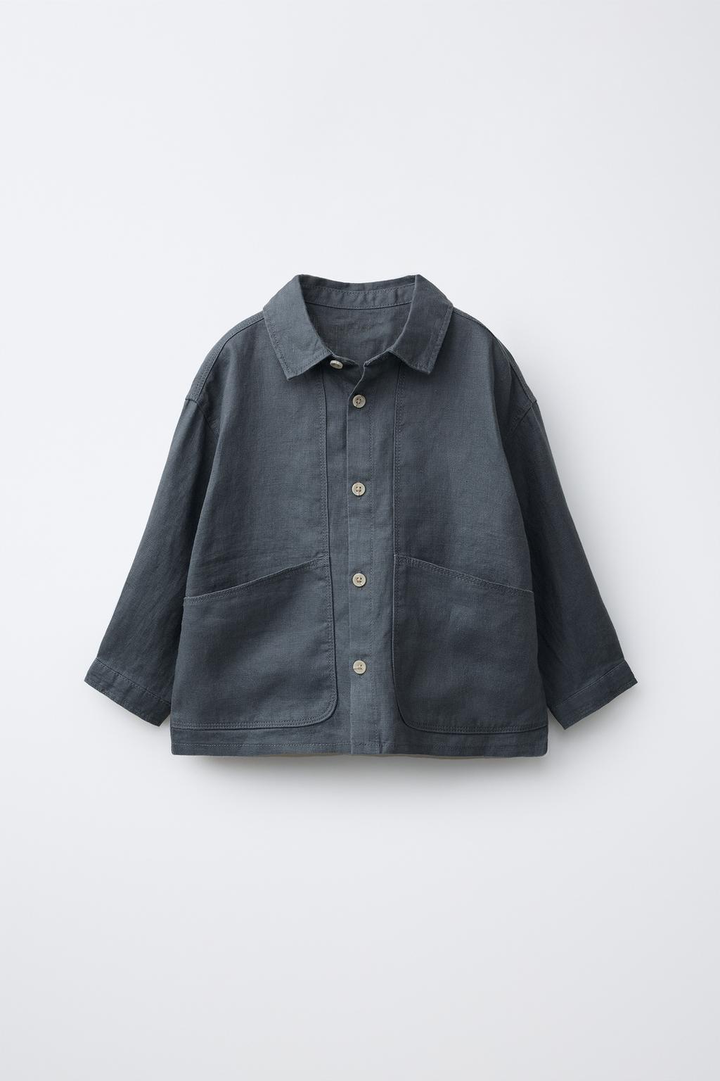 КУРТКА-РУБАШКА ИЗ 100% ЛЬНА