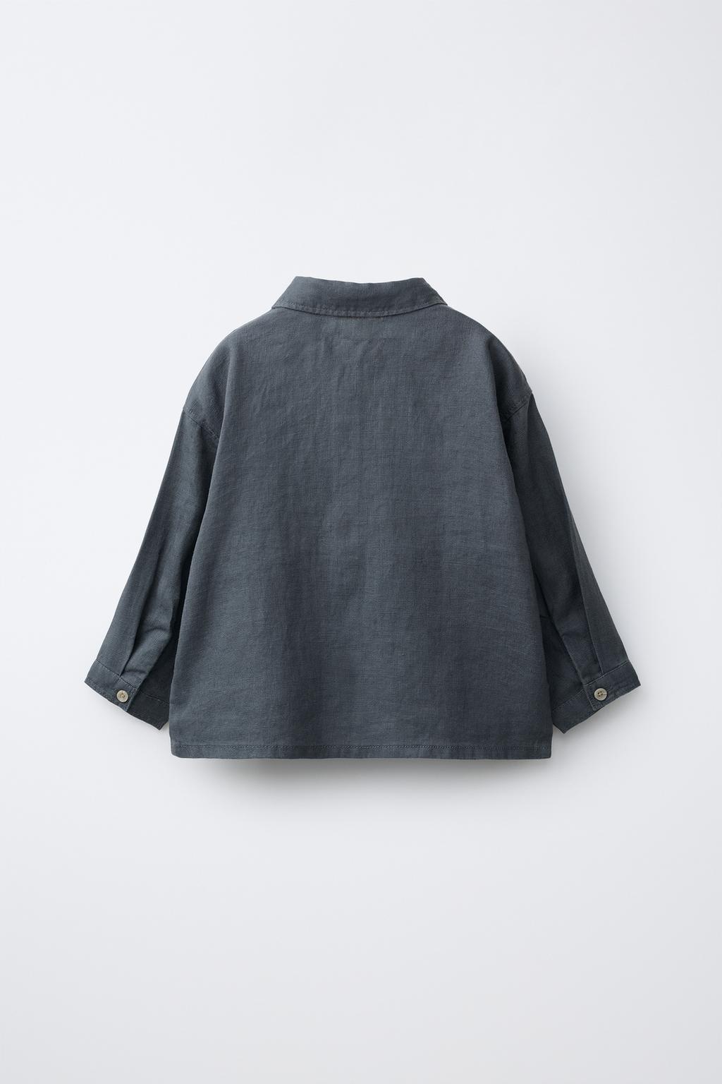 КУРТКА-РУБАШКА ИЗ 100% ЛЬНА