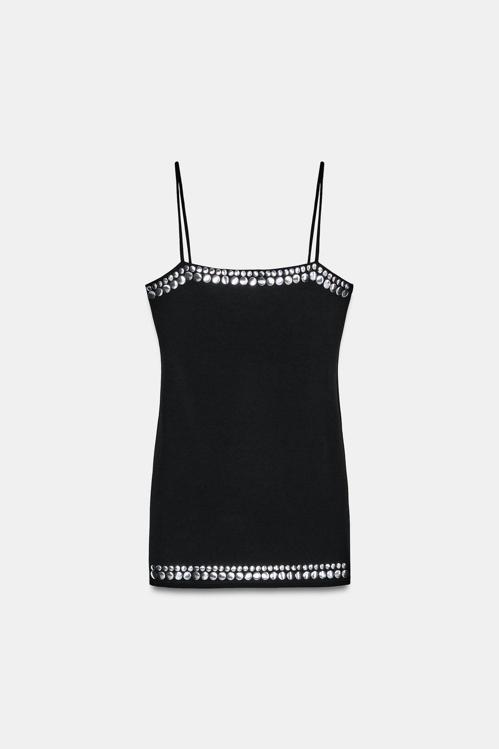 МИНИ-ПЛАТЬЕ С ЗАКЛЕПКАМИ