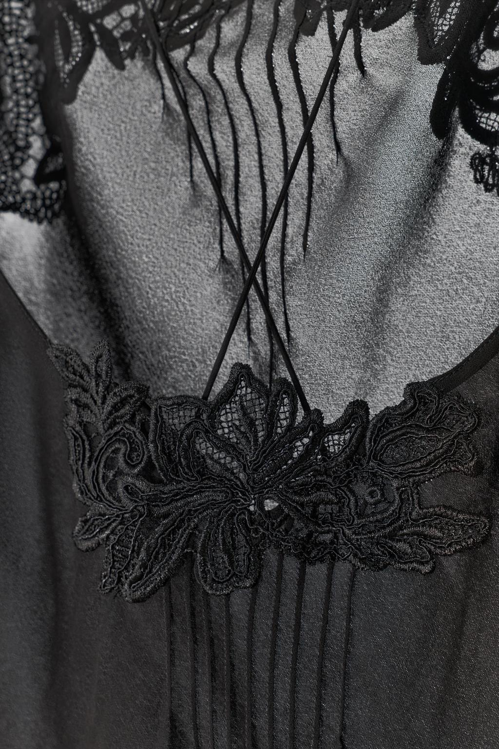 ПЛАТЬЕ МИДИ ИЗ ЖОРЖЕТА С ВЫШИВКОЙ