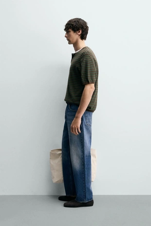 Футболка из смесового хлопка и льна- Заказать в России