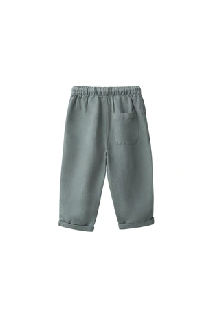 Брюки струящегося кроя из смесового льна- Заказать в России