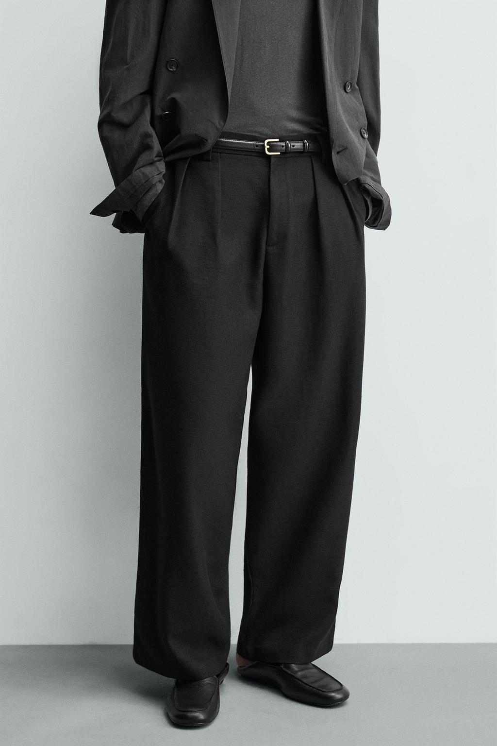 БРЮКИ RELAXED FIT СО СКЛАДКАМИ