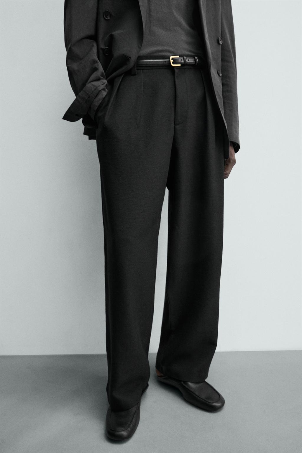 БРЮКИ RELAXED FIT СО СКЛАДКАМИ