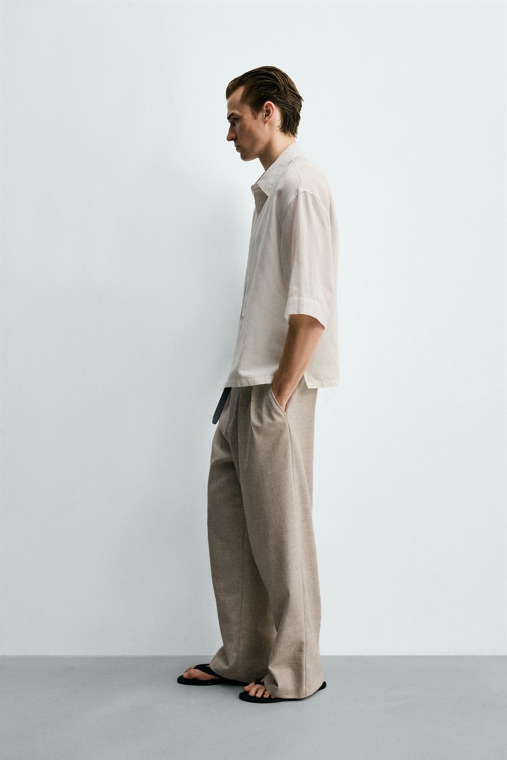 РУБАШКА BOXY FIT ИЗ РЕЛЬЕФНОЙ ТКАНИ