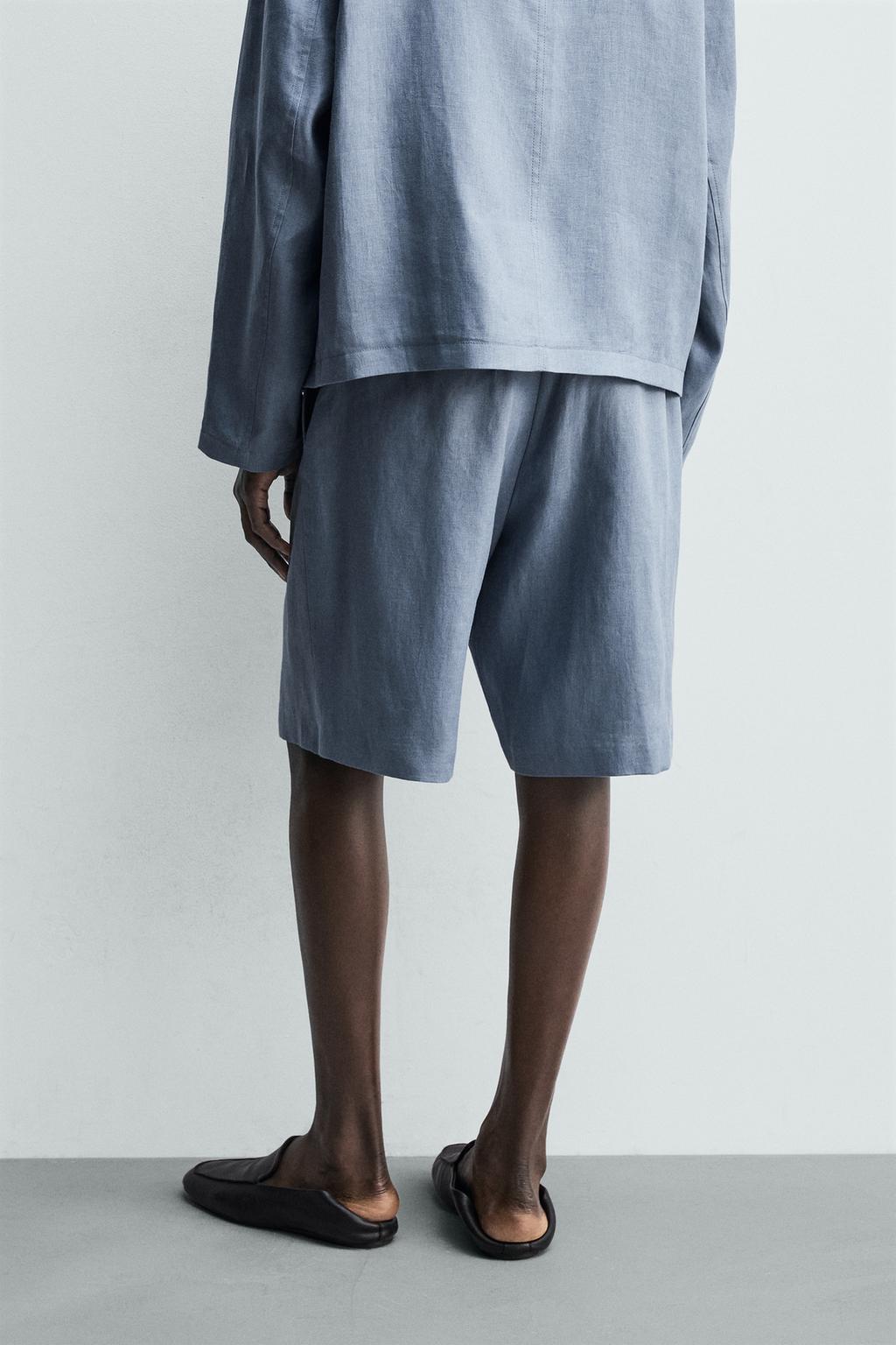 ШОРТЫ RELAXED FIT ИЗ 100% ЛЬНА