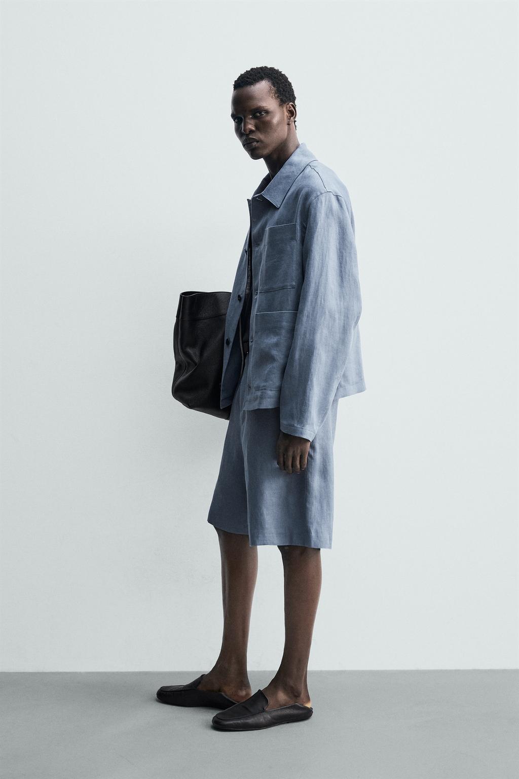 ШОРТЫ RELAXED FIT ИЗ 100% ЛЬНА