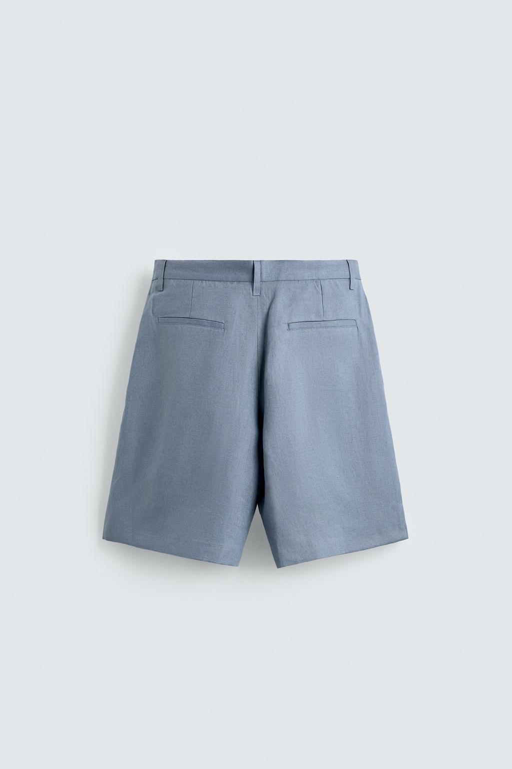 ШОРТЫ RELAXED FIT ИЗ 100% ЛЬНА