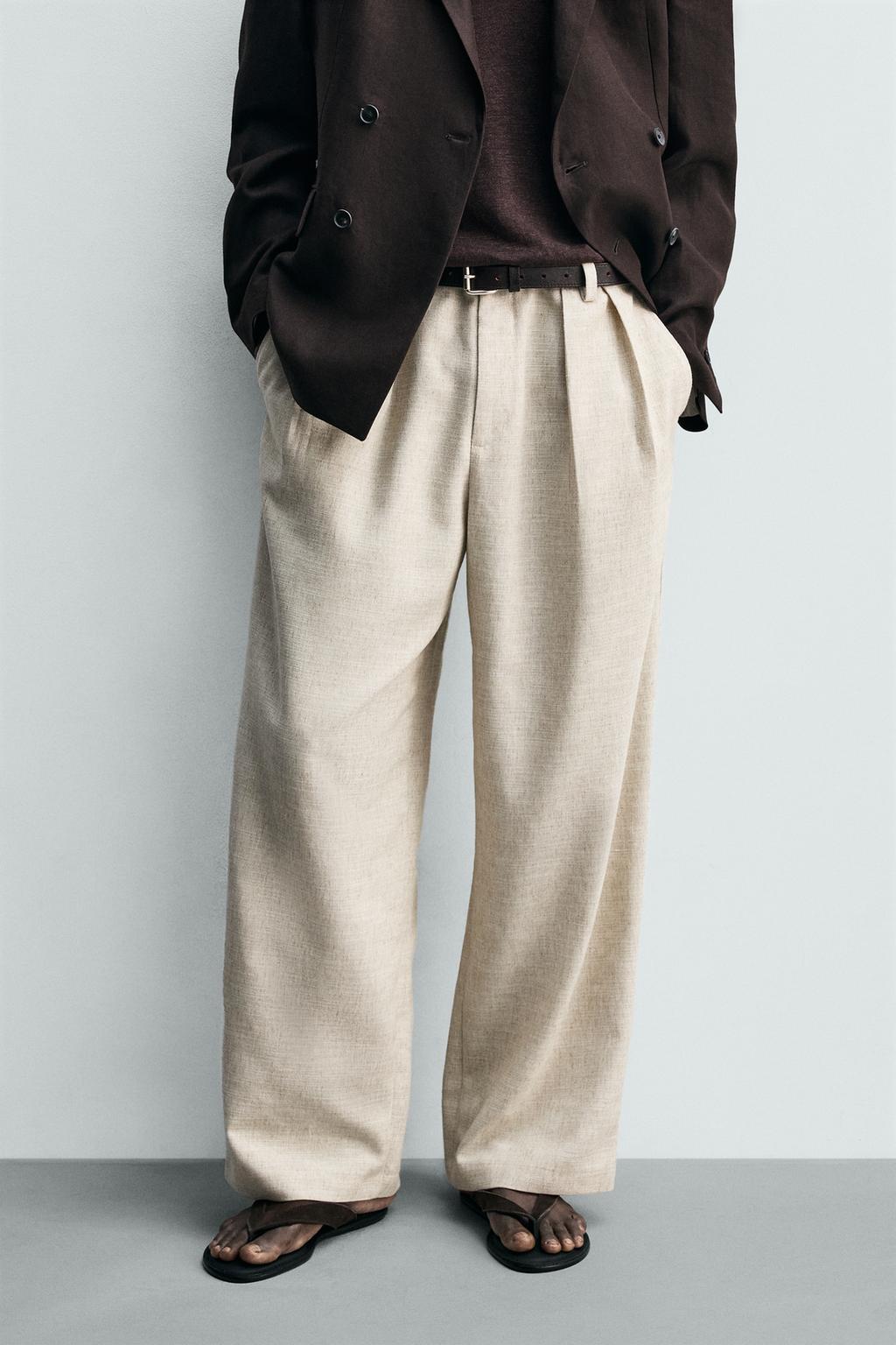 БРЮКИ RELAXED FIT СО СКЛАДКАМИ