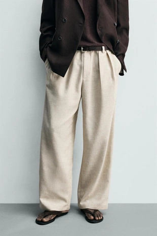 Брюки Relaxed Fit со складками