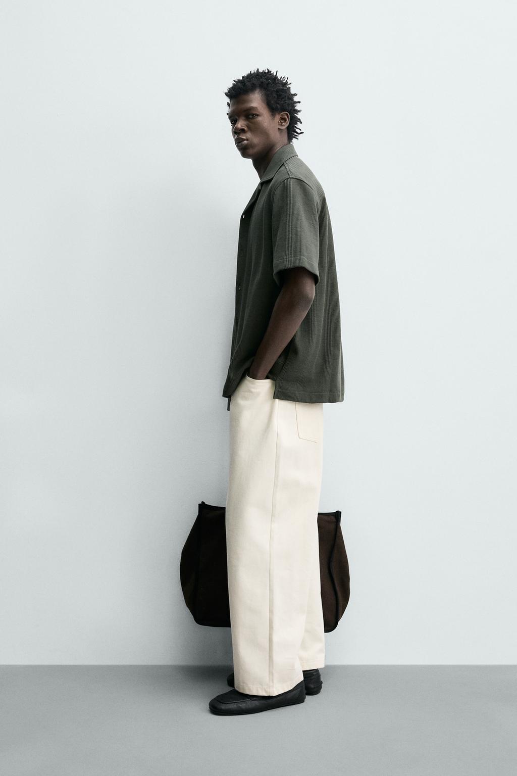 РУБАШКА REGULAR FIT ИЗ РЕЛЬЕФНОЙ ТКАНИ