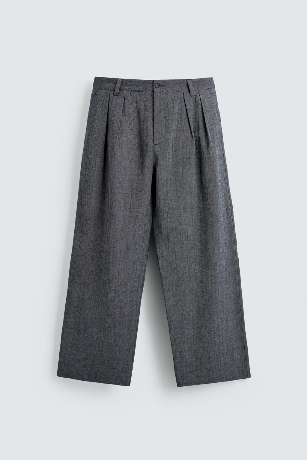 БРЮКИ RELAXED FIT СО СКЛАДКАМИ