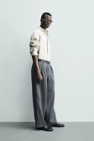 Брюки Relaxed Fit со складками