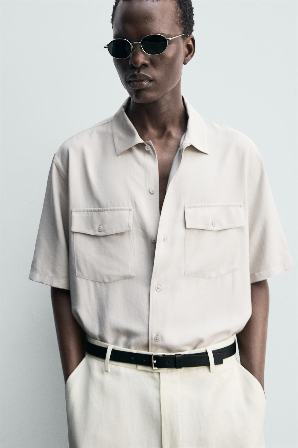 РУБАШКА RELAXED FIT С КАРМАНАМИ