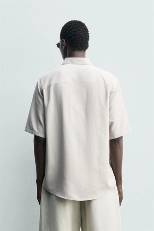 Рубашка Relaxed Fit с карманами- Заказать в России