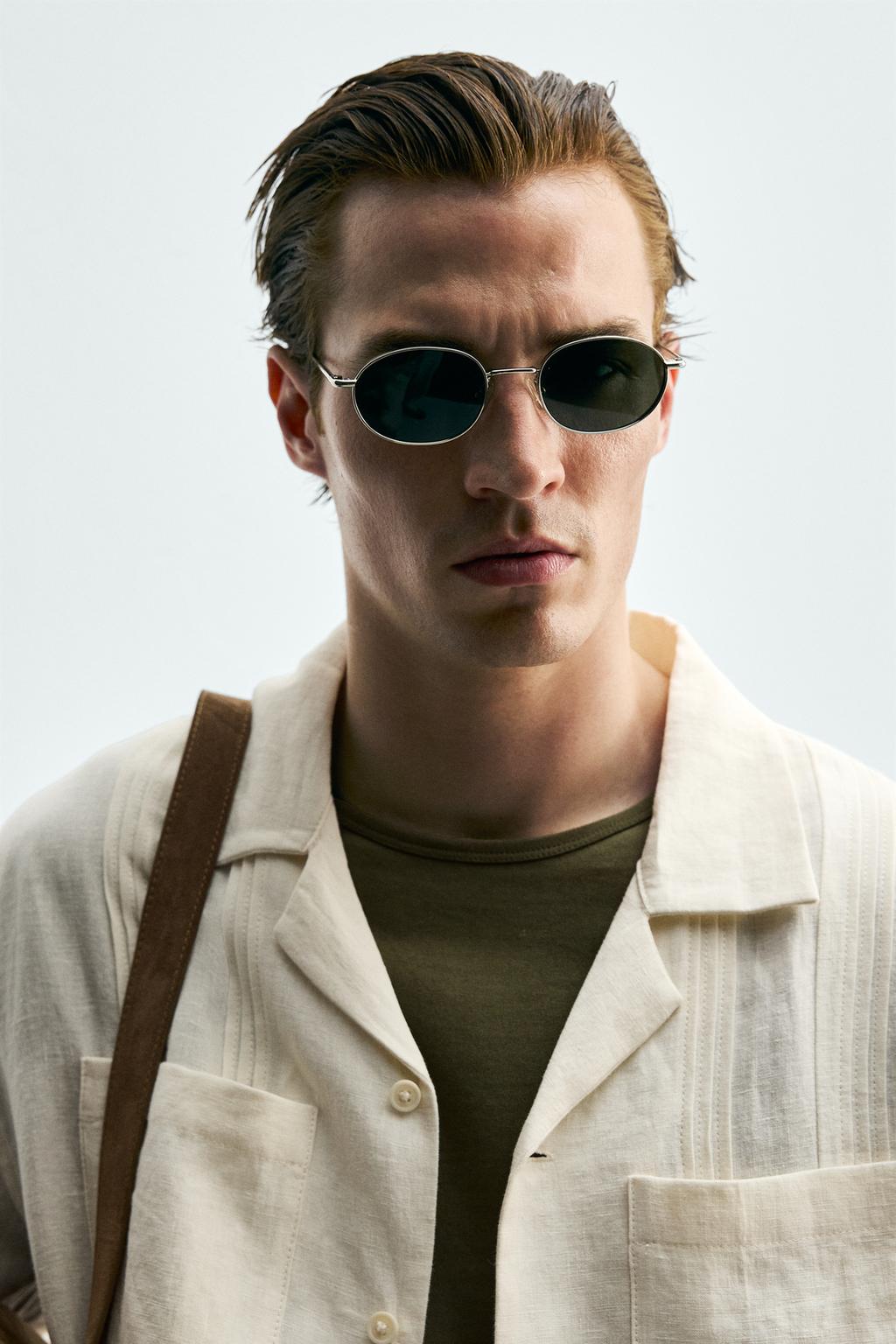 РУБАШКА СВОБОДНОГО КРОЯ ИЗ 100% ЛЬНА С КАРМАНАМИ И СКЛАДКАМИ