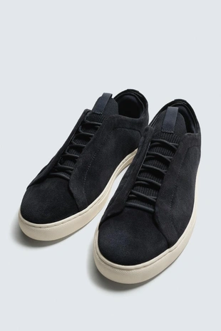 Кожаные кроссовки- Заказать в России