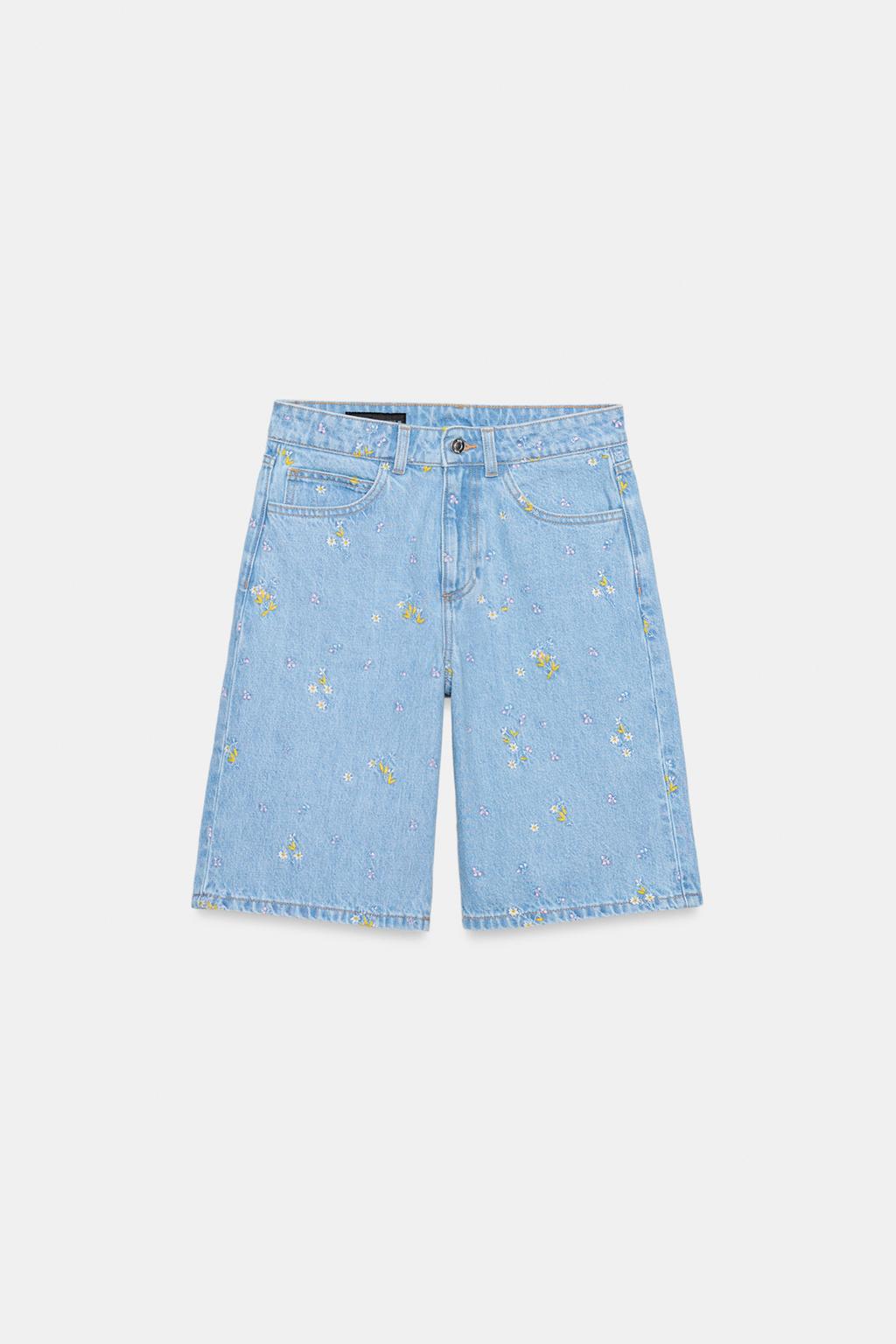 ДЖИНСОВЫЕ ШОРТЫ Z1975 С ВЫШИВКОЙ