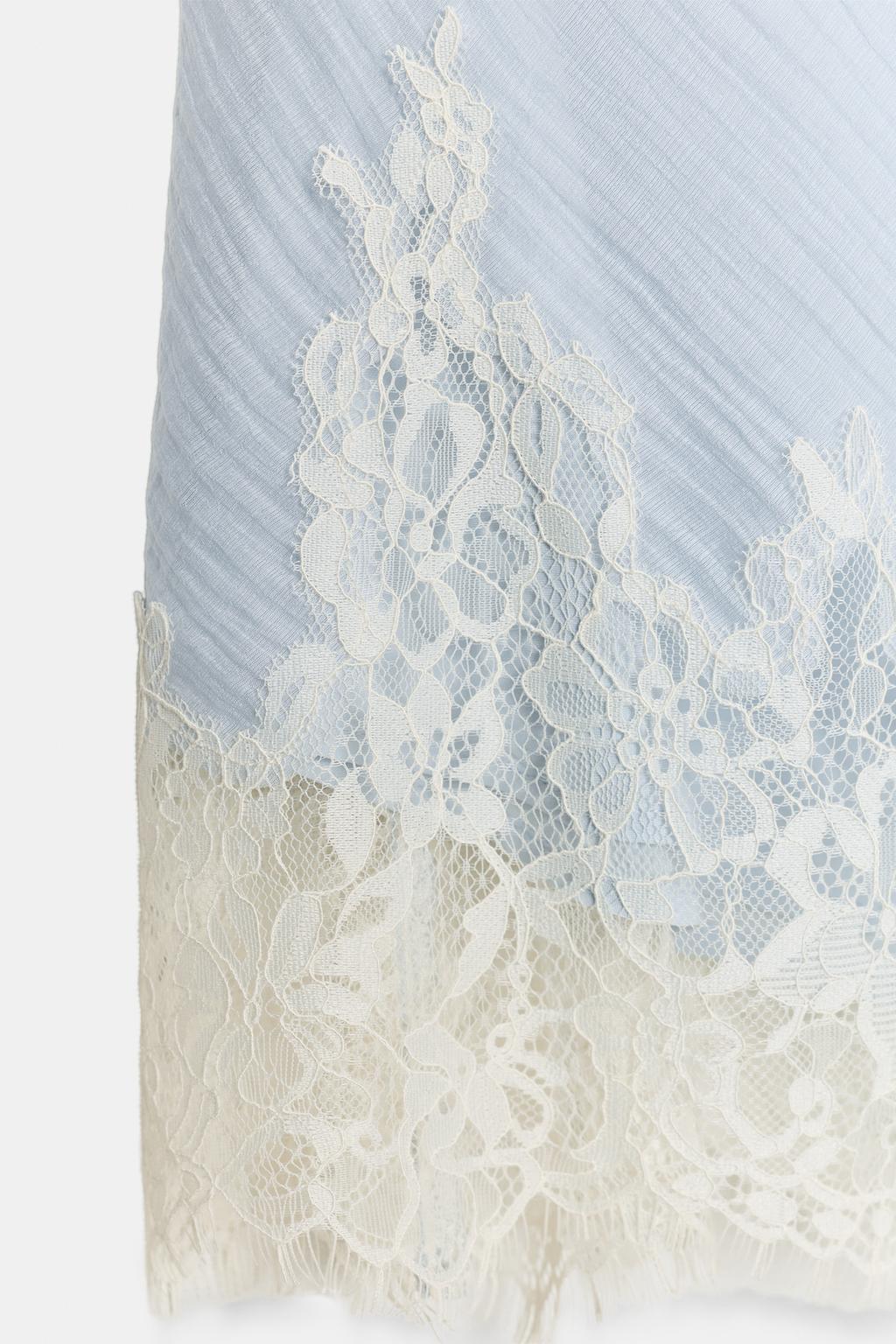 ЮБКА МИДИ С КРУЖЕВОМ