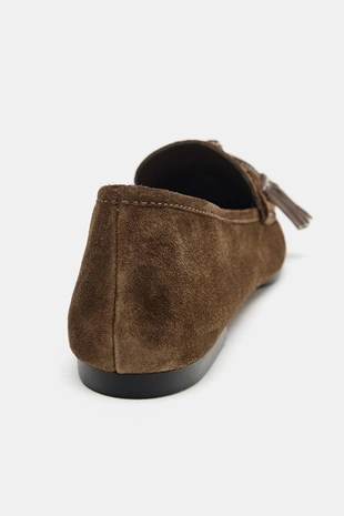 Кожаные лоферы с кисточками- Заказать в России