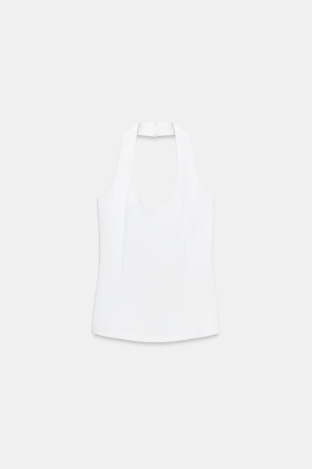 ТОП ИЗ КРЕПА С ГОРЛОВИНОЙ ХАЛТЕР