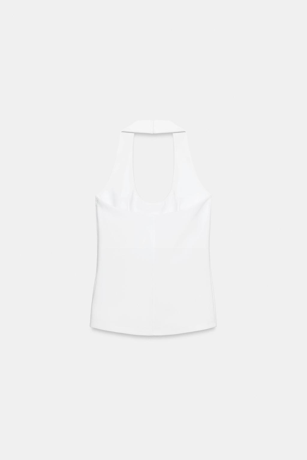 ТОП ИЗ КРЕПА С ГОРЛОВИНОЙ ХАЛТЕР