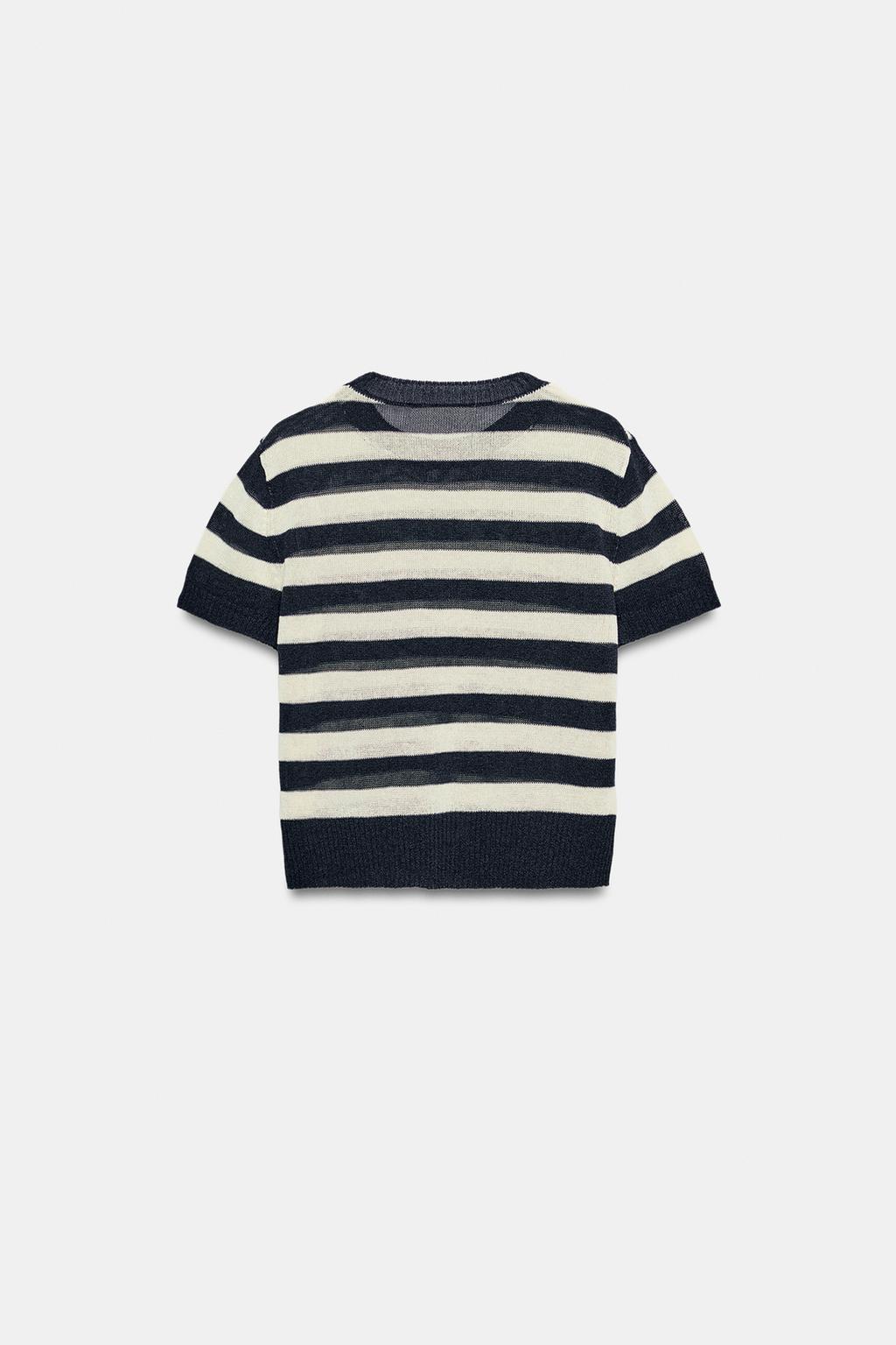 ТРИКОТАЖНЫЙ ТОП С КОРОТКИМ РУКАВОМ