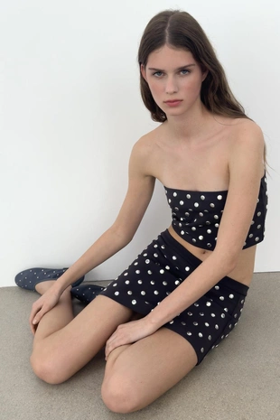 Топ бандо с заклепками- Заказать в России