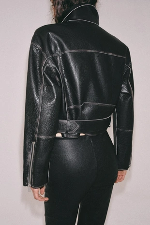 Кожаная куртка-косуха — Zw Collection Limited Edition- Заказать в России