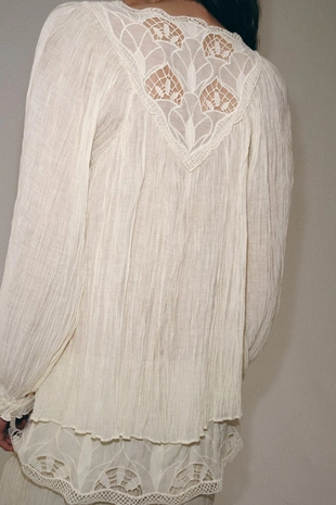 Жатая блуза с вышивкой — Zw Collection- Заказать в России