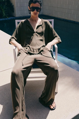 Свободная блуза с завязками — Zw Collection- Заказать в России