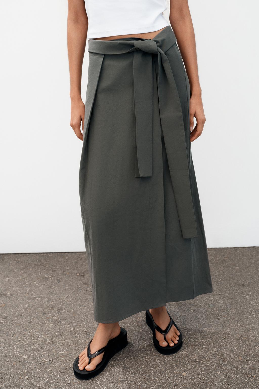 ЮБКА МИДИ НА ЗАПÁХЕ