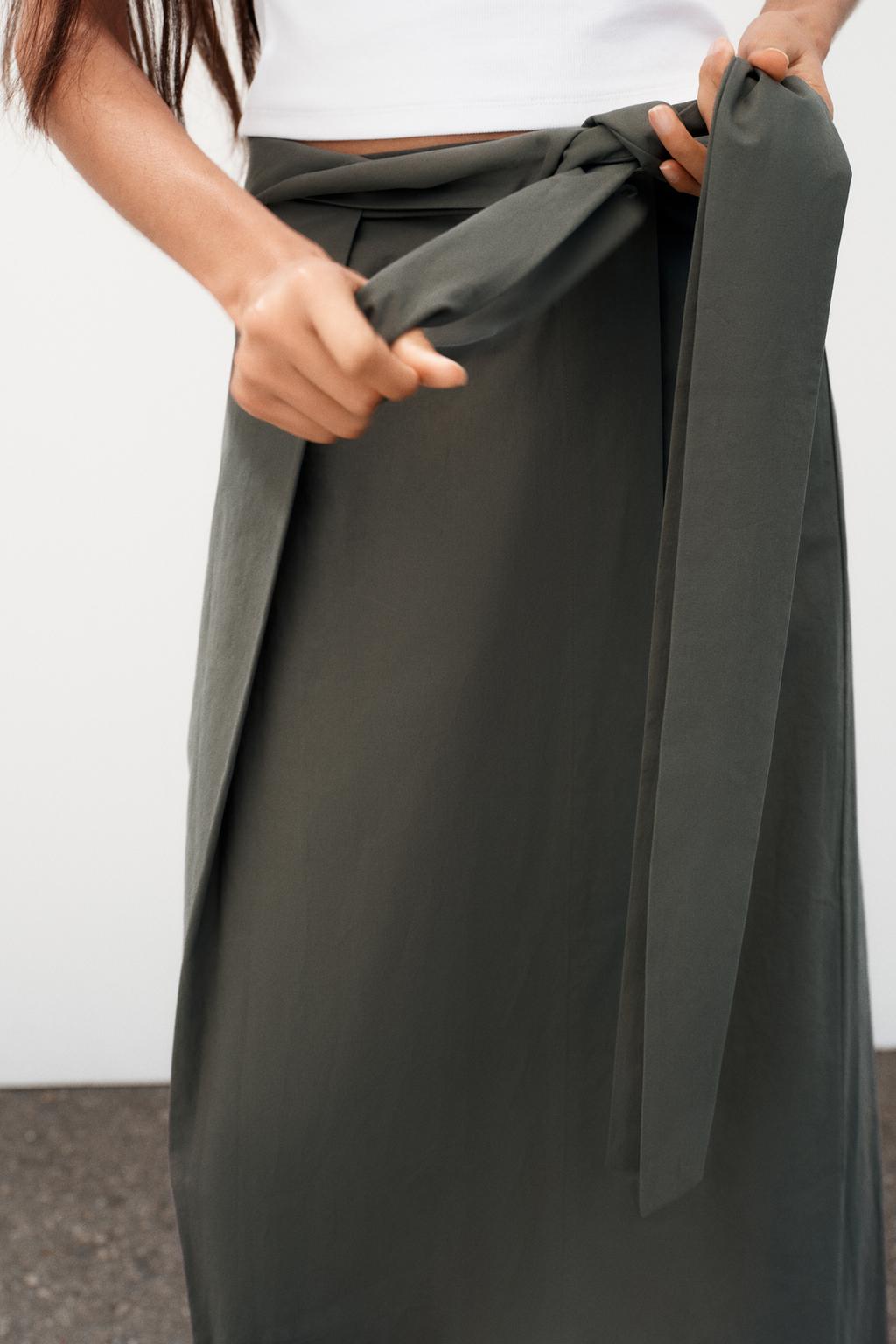 ЮБКА МИДИ НА ЗАПÁХЕ