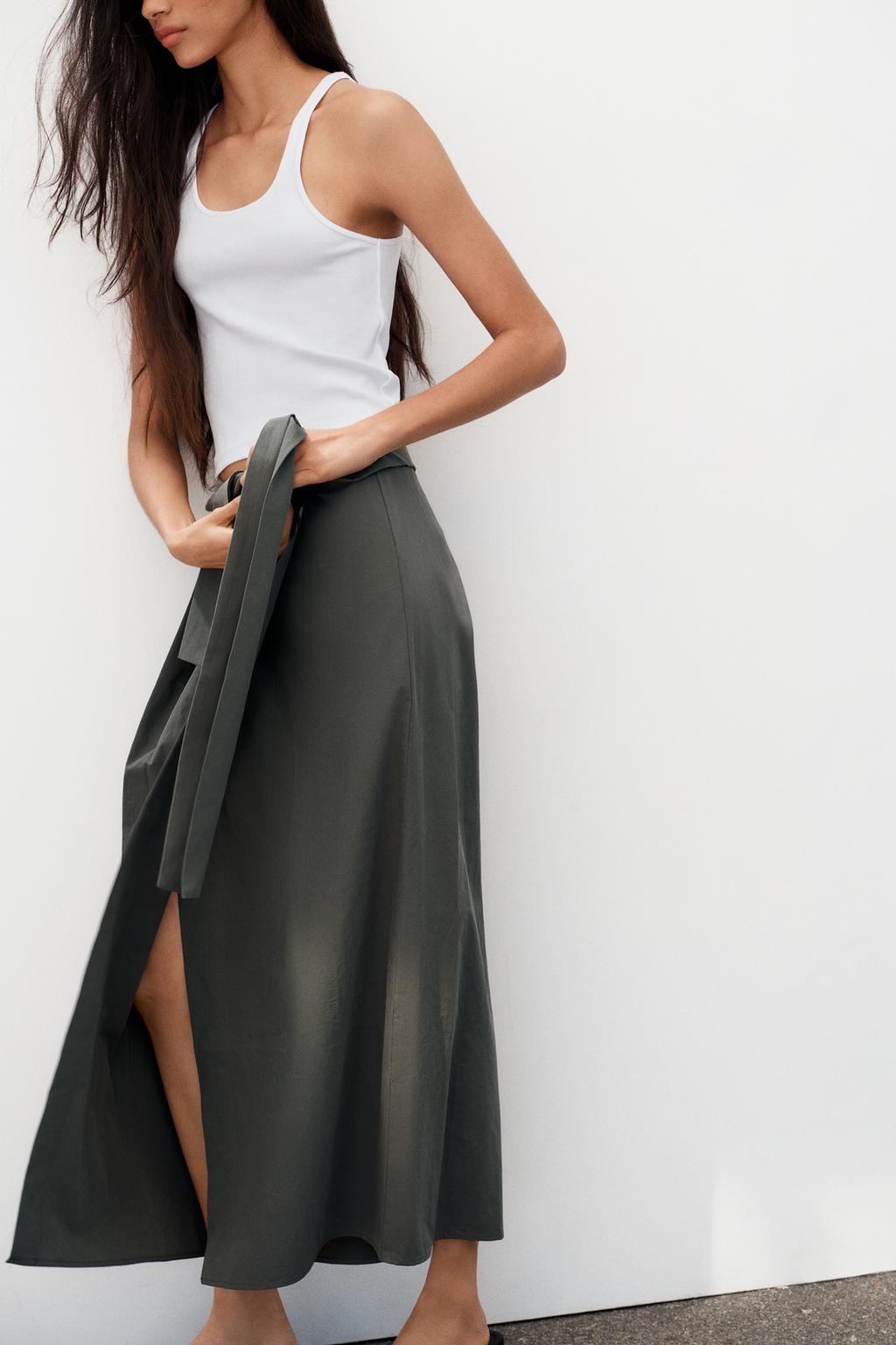 ЮБКА МИДИ НА ЗАПÁХЕ