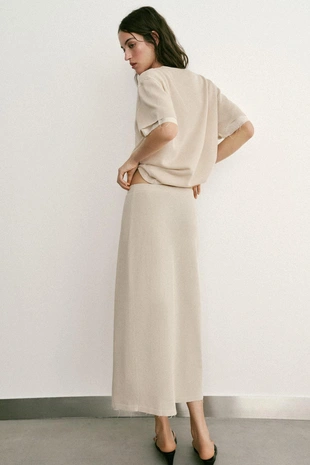 Комбинированная юбка-парео из трикотажа- Заказать в России