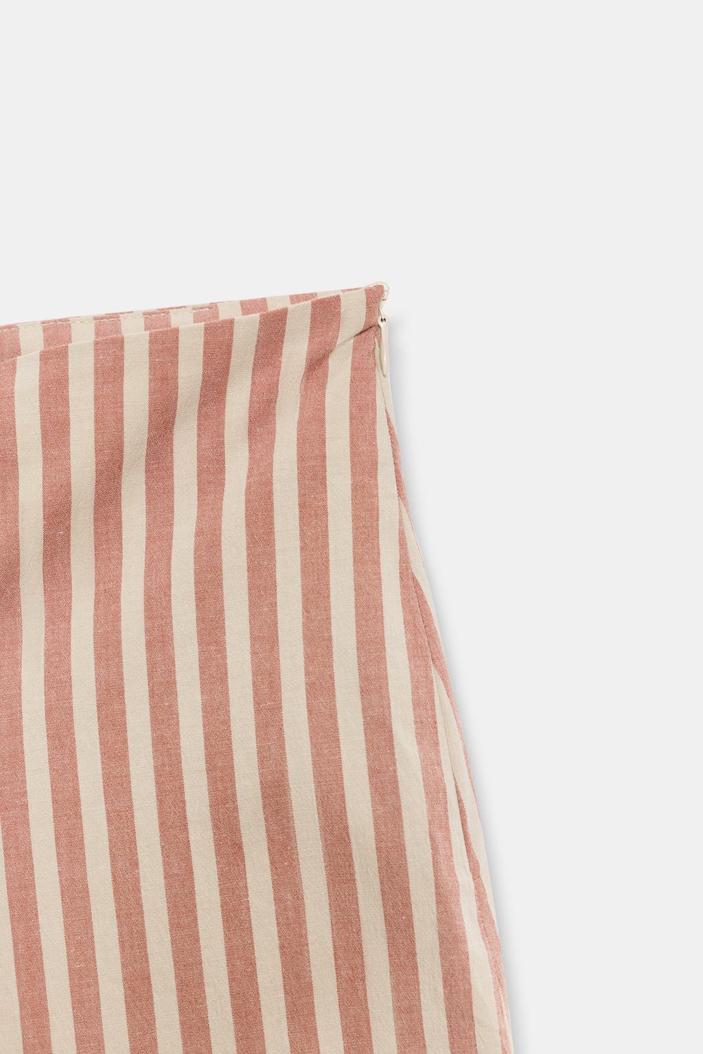 ЮБКА В ПОЛОСКУ СО СБОРКАМИ — ZW COLLECTION