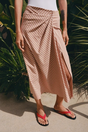 Юбка в полоску со сборками — Zw Collection- Заказать в России