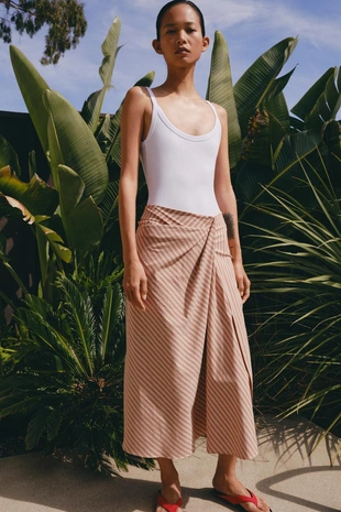 Юбка в полоску со сборками — Zw Collection- Заказать в России