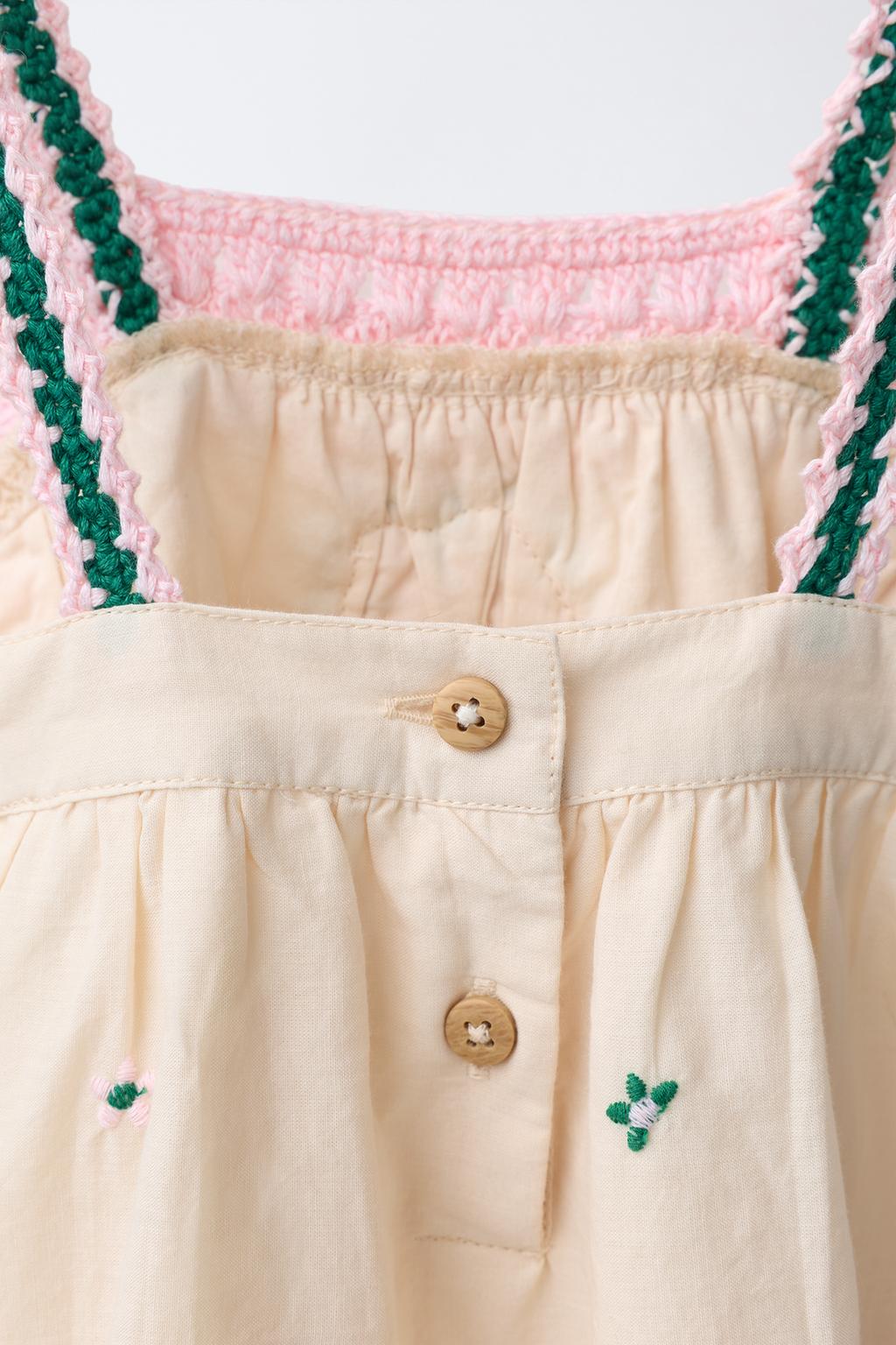 ПЛАТЬЕ С ВЫШИВКОЙ И ЦВЕТОЧНЫМ ПРИНТОМ