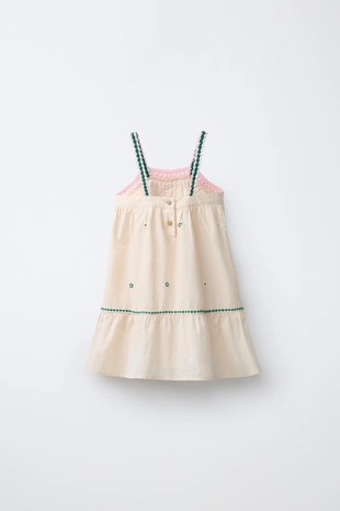 Платье с вышивкой и цветочным принтом- Заказать в России